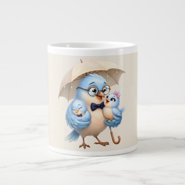 Father Bird Coffee Mug Family Gift (Front)