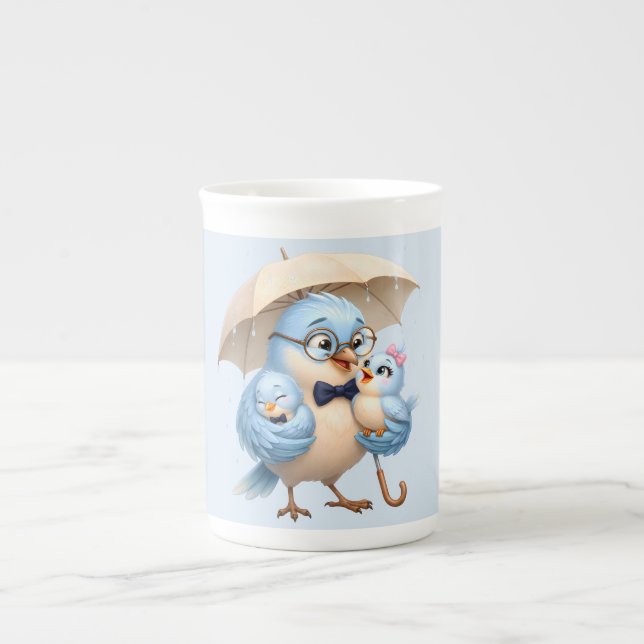 Father Bird Coffee Mug Family Gift (Front)