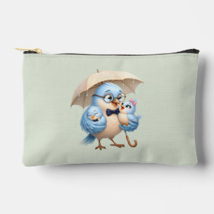 Father Bird Cosmetic Pouch Cute Travel Organiser