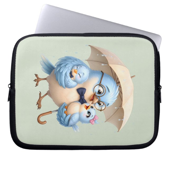 Father Bird Electronics Organiser Laptop Sleeve (Front)