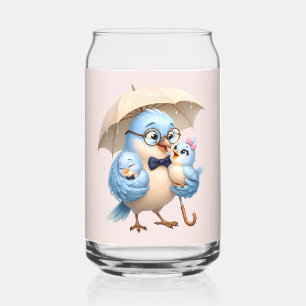 Father Bird Family Glass Drinkware