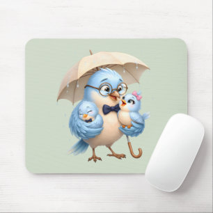 Father Bird Family Mouse Pad