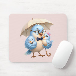 Father Bird Family Mouse Pad