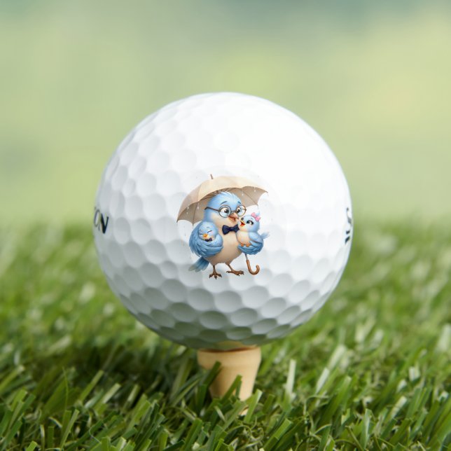 Father Bird Golf Ball Dad Player Gift (Insitu Tee)