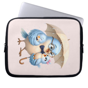 Father Bird Laptop Sleeve Family