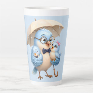 Father Bird Latte Mug Cute Family Coffee Cup