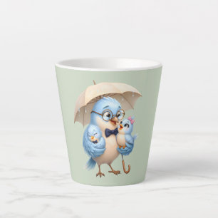 Father Bird Latte Mug Family Gift