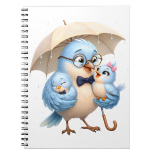 Father Bird Photo Notebook Family Love