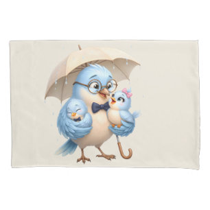 Father Bird Pillowcase Family Gift
