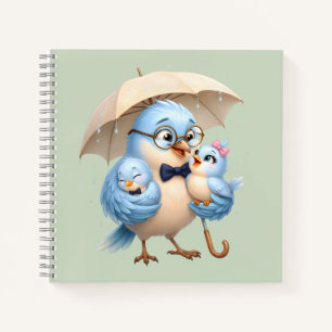 Father Bird Spiral Notebook Gift