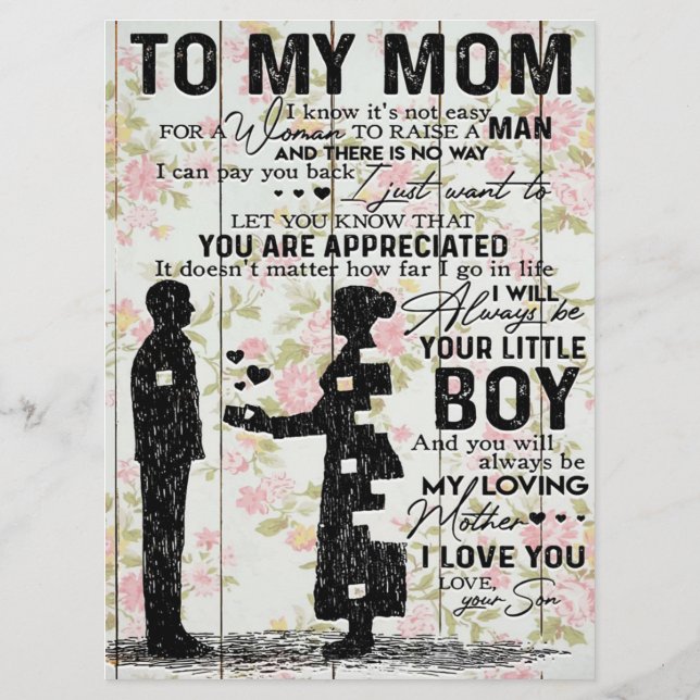 Father Birthday Gift | Letter To My Husband Menu (Back)