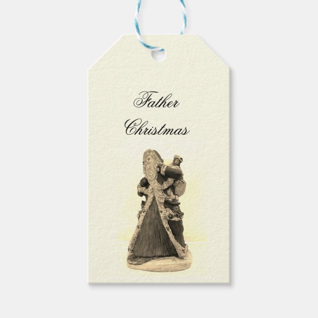 FATHER CHRISTAS STICKER GIFT TAGS (Front)