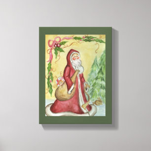 Father Christmas Canvas Art Print