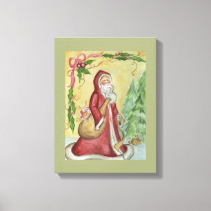 Father Christmas Canvas Art Print