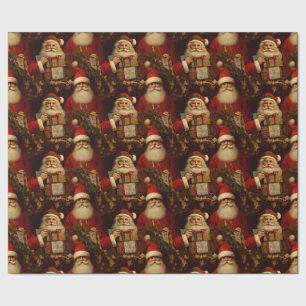 Father Christmas Elegance Wrapping Paper