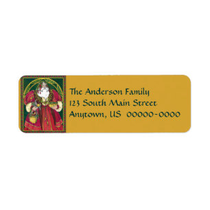 Father Christmas Holiday Avery Label