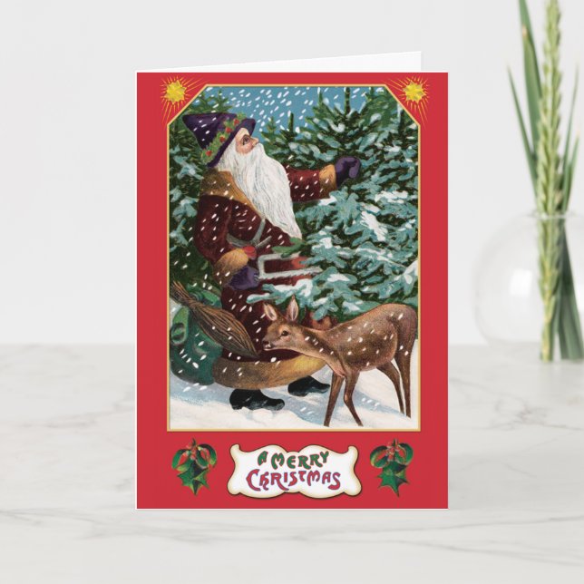Father Christmas Holiday Card (Front)