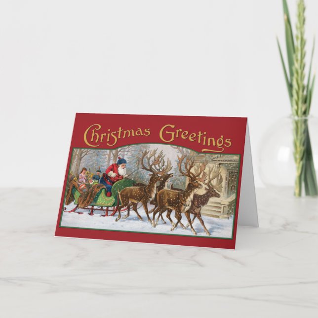 Father Christmas Holiday Card (Front)