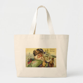 Father Christmas Large Tote Bag