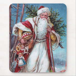 Father Christmas On His Way Mouse Pad