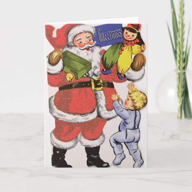 Father Christmas, Victorian Christmas card (Front)