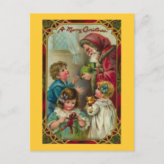 Father Christmas - Vintage Art Holiday Postcard