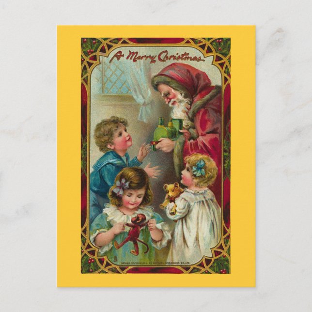 Father Christmas - Vintage Art Holiday Postcard (Front)