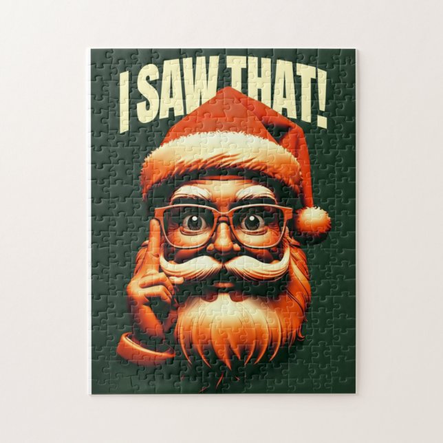 Father Christmas watching you  Jigsaw Puzzle (Vertical)