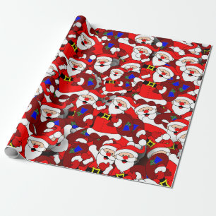 Father Christmas wrapping paper / gift wrap