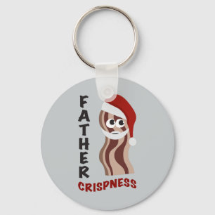 Father Crispness! Bacon Key Ring