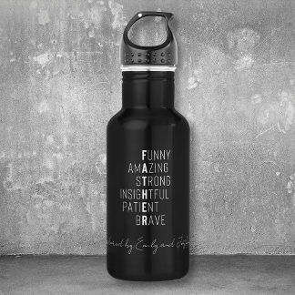 Father Crossword Modern Dad kids names script 532 Ml Water Bottle