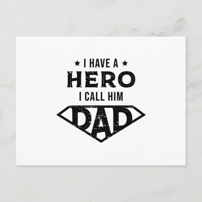 Father Dad Daddy Father's Day Dad Funny Gift Idea Postcard (Front)