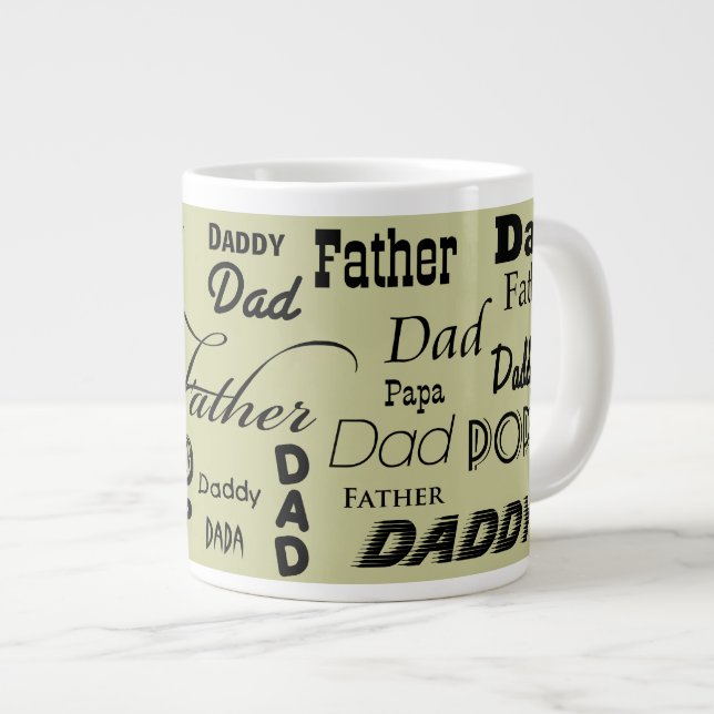 Father Dad Daddy Papa Jumbo Mug (Front Right)