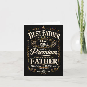 Father Dad Worlds Greatest No1 Father Day 2026 Card