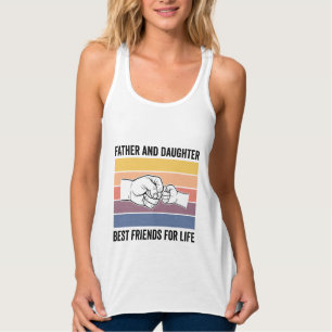 Father Daughter Best Friends for Life Vintage Desi Singlet
