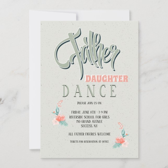 Father Daughter Dance  Invitation (Front)