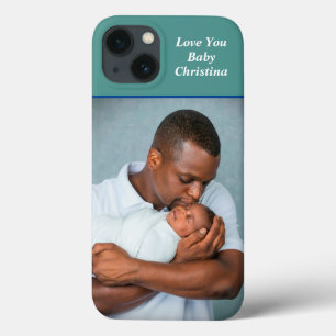 Father Daughter Family Photo Name Custom iPhone 13 Case