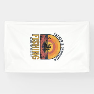Father Daughter Fishing Partners for Life Shirt De Banner