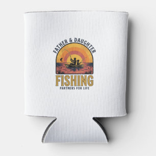 Father Daughter Fishing Partners for Life Shirt De Can Cooler