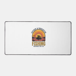 Father Daughter Fishing Partners for Life Shirt De Desk Mat