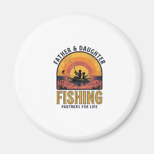 Father Daughter Fishing Partners for Life Shirt De Magnet