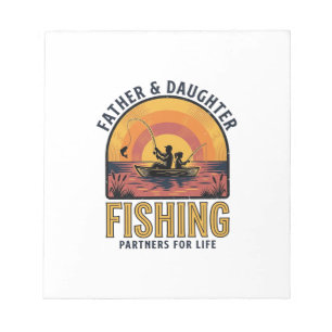 Father Daughter Fishing Partners for Life Shirt De Notepad