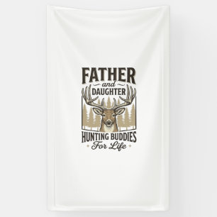 Father Daughter Hunting Buddies Deer Shirt Design_ Banner