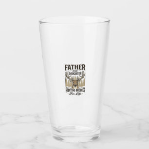 Father Daughter Hunting Buddies Deer Shirt Design_ Glass