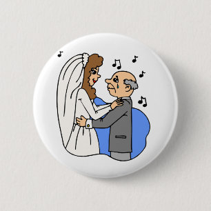 Father Daughter Wedding Reception Song Dance 6 Cm Round Badge