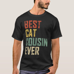 Father Day Best Cat Cousin Ever Vintage T-Shirt