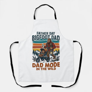 Father Day Bigfoot Dad Shirt Camping Legend Father Apron