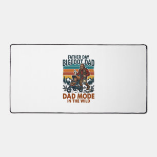 Father Day Bigfoot Dad Shirt Camping Legend Father Desk Mat