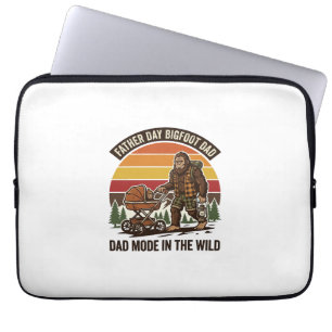 Father Day Bigfoot Dad Shirt Camping Legend Father Laptop Sleeve