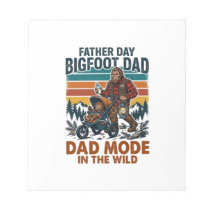 Father Day Bigfoot Dad Shirt Camping Legend Father Notepad